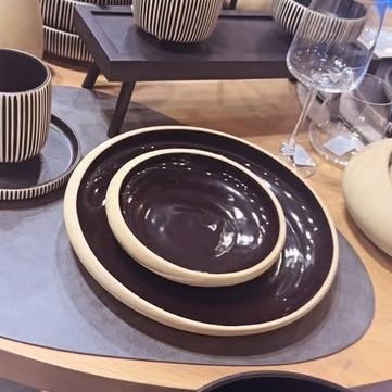 Plate collections on display